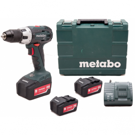 Wiertarko-wkrętarka akumulatorowa METABO BS 18 LT 2x4.0Ah ,  60 Nm