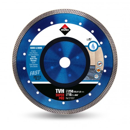 Tarcza diamentowa do materiałów twardych RUBI TVH 250 SUPERPRO