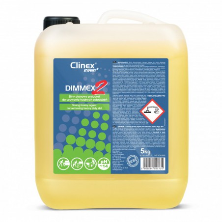Pianowy preparat  do usuwania trudnych zabrudzeń CLINEX DIMMEX2, 5l