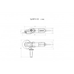 Szlifierka kątowa z płaską głowicą METABO WEF 9-125