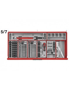 Wózek narzędziowy 7 szuflad z zestawem narzędzi 622 elementy TENGTOOLS TCMM622N, 262860109