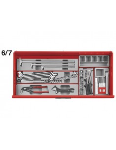 Wózek narzędziowy 7 szuflad z zestawem narzędzi 622 elementy TENGTOOLS TCMM622N, 262860109