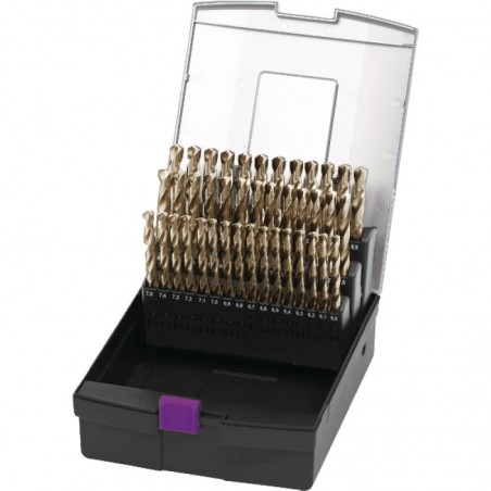 Zestaw wierteł kręconych Optimum 41 części, 6 - 10 mm (wzrastające o 0,1 mm)