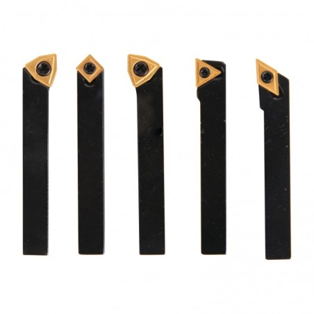 Zestaw narzędzi tokarskich Optimum HM 8 mm, 5-częściowy