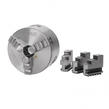Uchwyt tokarski trójszczękowy Optimum Ø 80 mm z centralnym wzbudzeniem