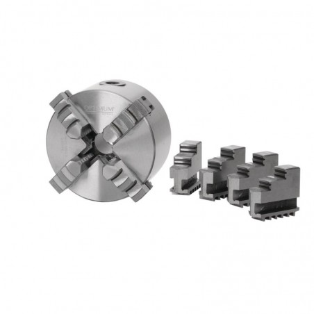 Uchwyt tokarski czteroszczękowy, indywidualne mocowanie Optimum Ø 125 mm