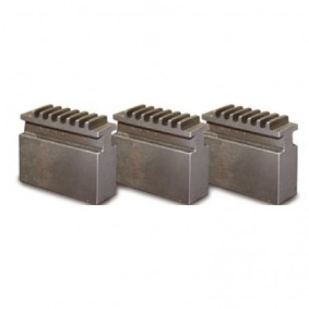 Zestaw szczęk blokowych miękkich Optimum do uchwytu tokarskiego trójszczękowego Ø 315 mm Camlock DIN ISO 702-2 nr 8